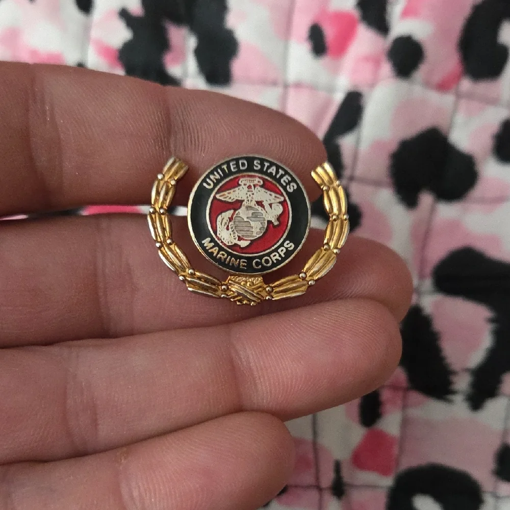 United States Marine Corps Pin with Gold Accents - Picture 1 of 1
